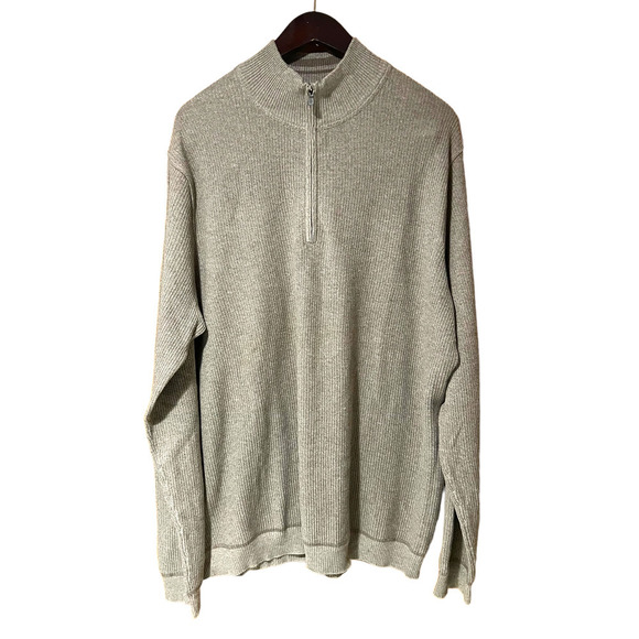 Tommy Bahamas - Pull Over Zipper 100% Cotton sweater - Size 1XB - NWOT - Picture 2 of 3